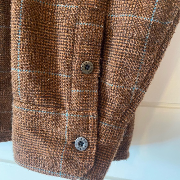 Hippy Tree Men’s XL Brown Plaid Flannel Button Down - Picture 7 of 10